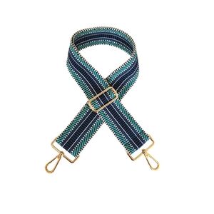 NWT - Blue and Gold Adjustable Bag Guitar Strap